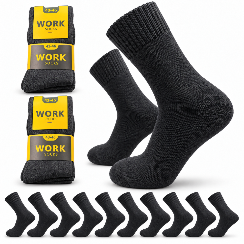 Work uni zwart werksokken pak front foto