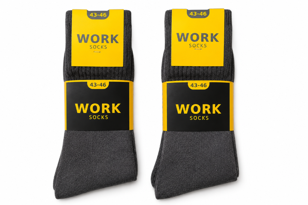 work werksokken uni zwart