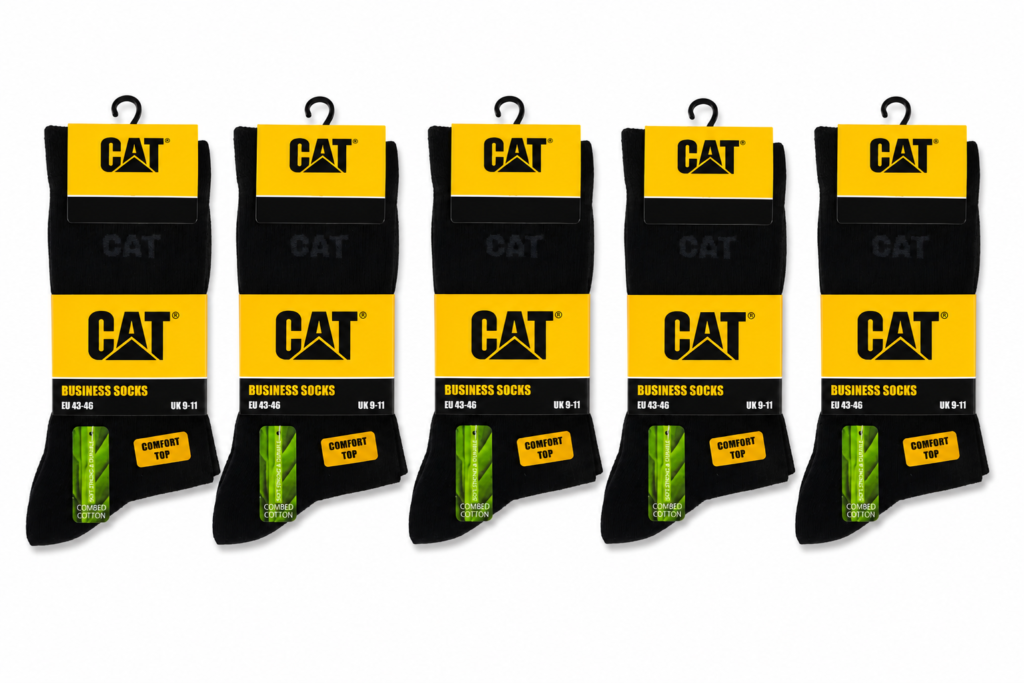 Cat business socks paar zwart foto